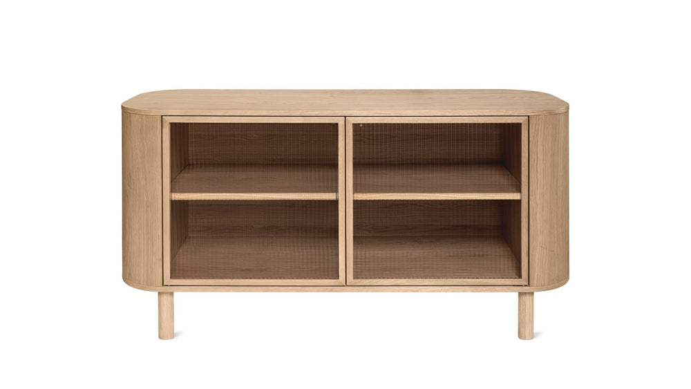 Aparador Showcase, roble blanco
