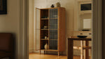 Vitrina de roble blanco