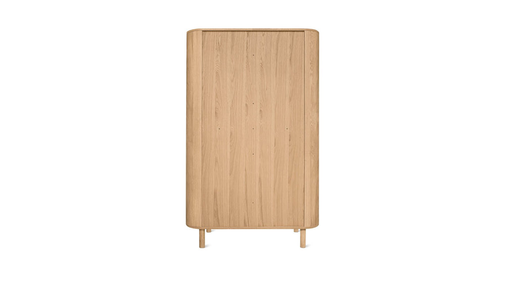 Vitrina de roble blanco