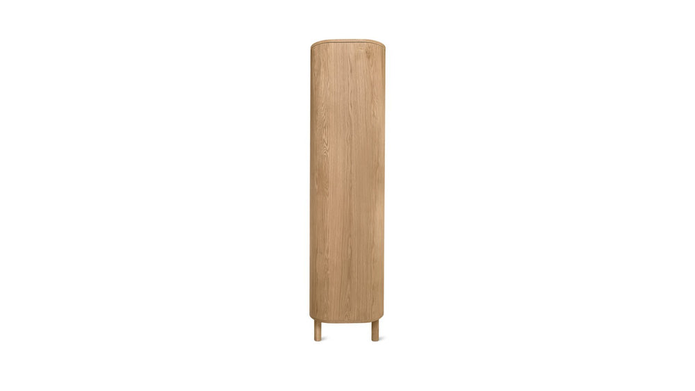 Vitrina de roble blanco