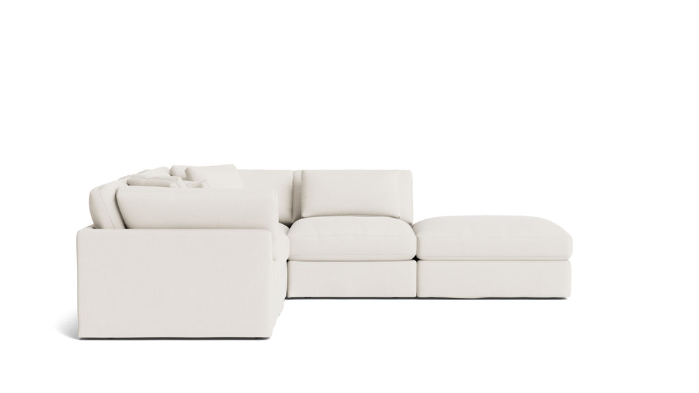 Get Together™ Seccional modular de 5 piezas, grande, lino crema