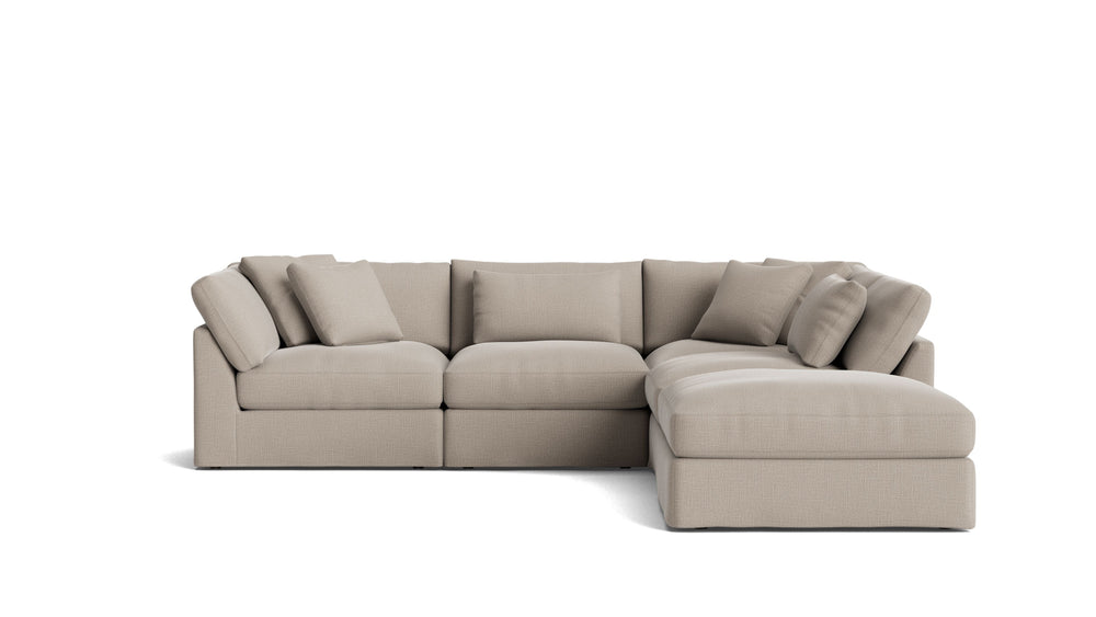 Get Together™ Seccional modular de 5 piezas, grande, Piedra clara