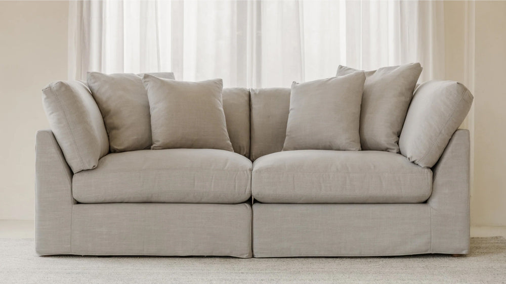 Get Together™ sofá modular de 2 piezas, grande, arcilla