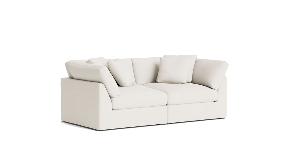 Get Together™ sofá modular de 2 piezas, grande, lino crema