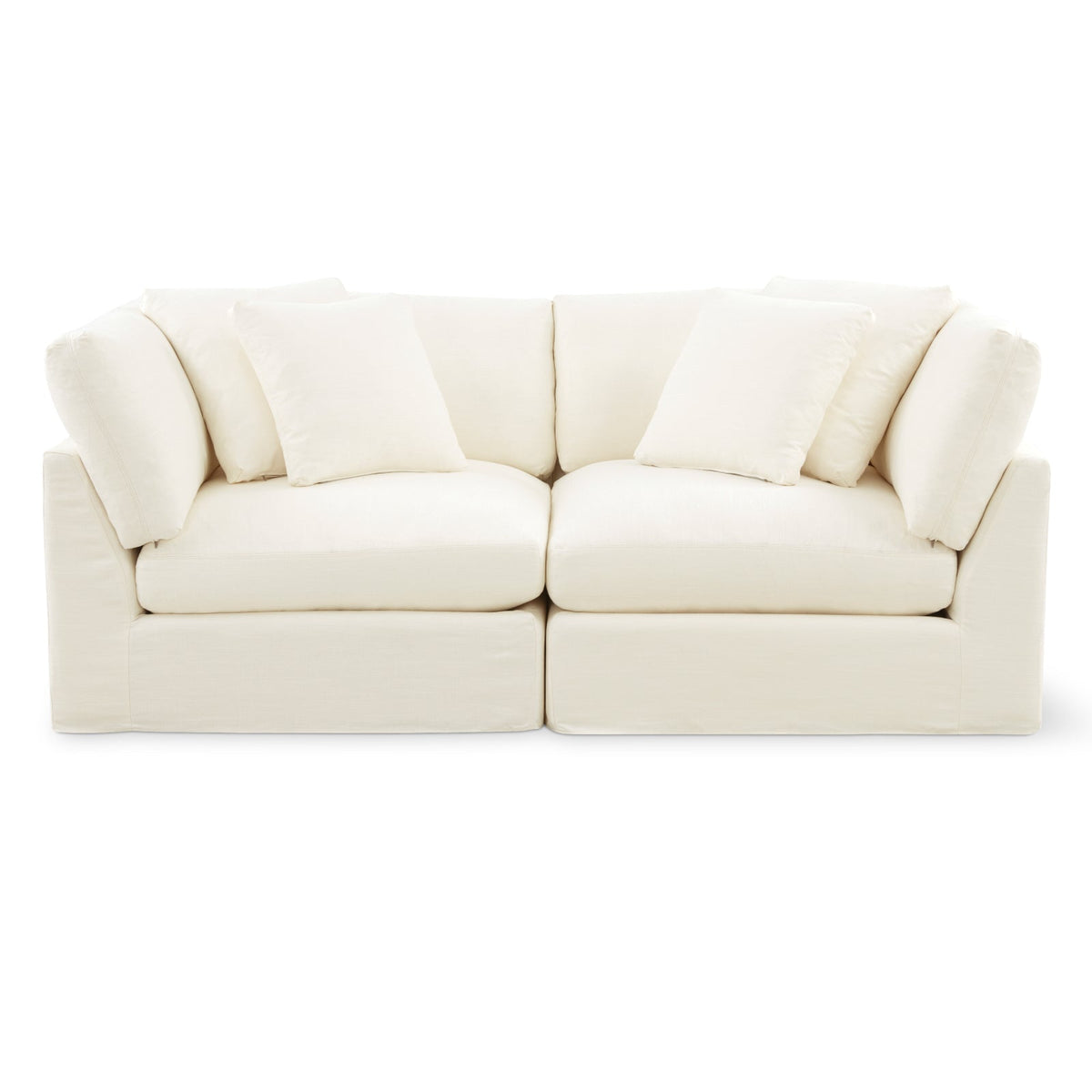 Get Together™ sofá modular de 2 piezas, grande, lino crema