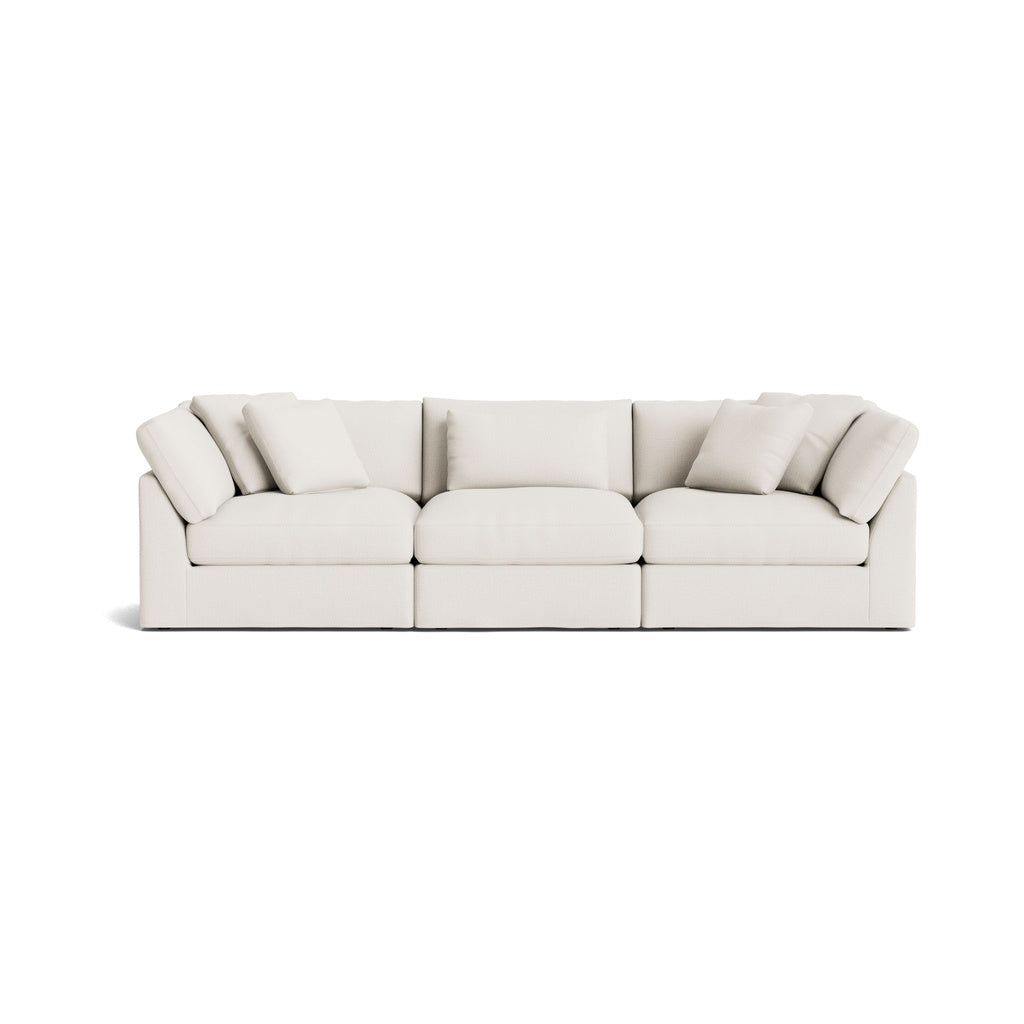 Get Together™ Sofá modular de 3 piezas, grande, lino color crema