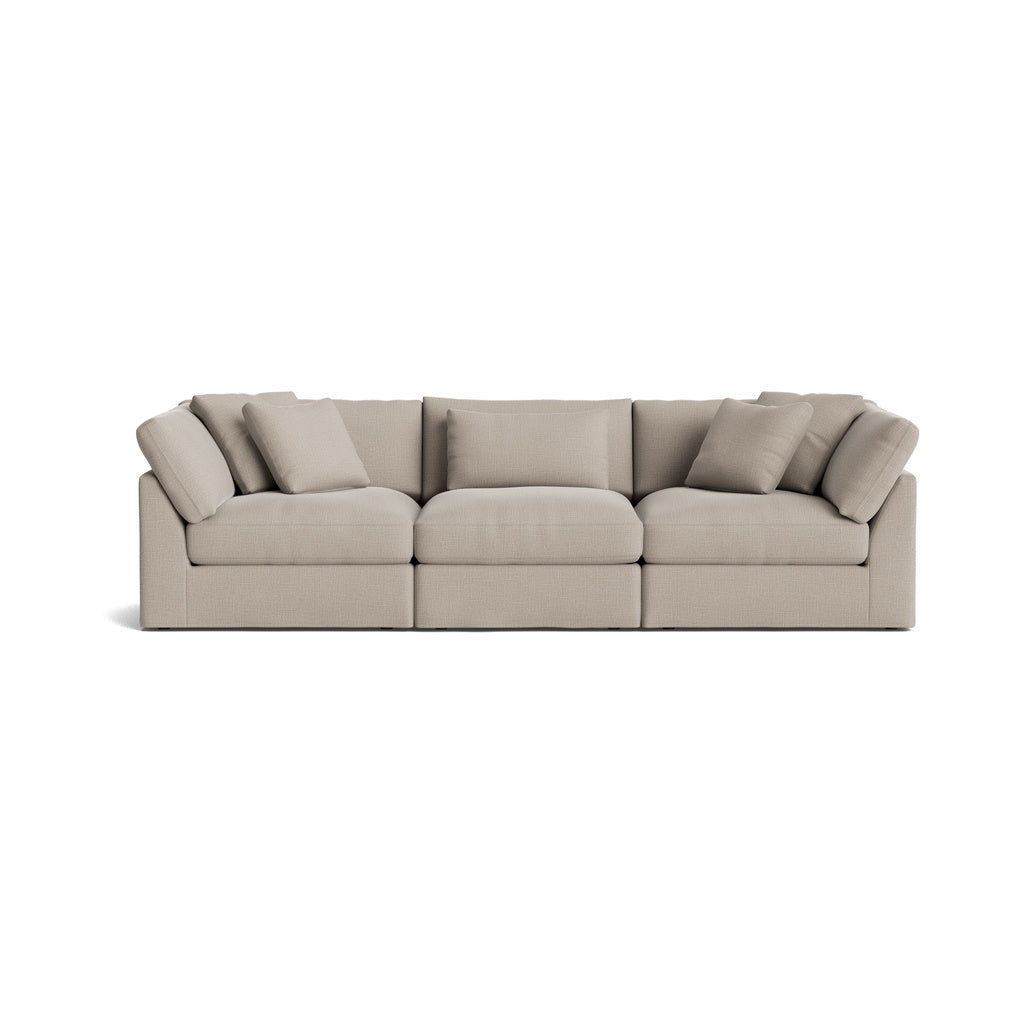 Get Together™ Sofá modular de 3 piezas, grande, piedra clara