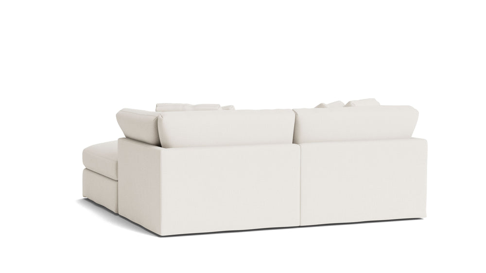 Get Together™ Seccional modular de 3 piezas, Grande, Lino color crema