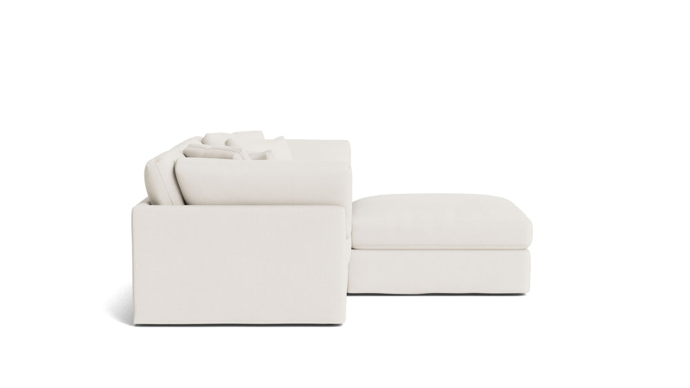 Get Together™ Seccional modular de 3 piezas, Grande, Lino color crema