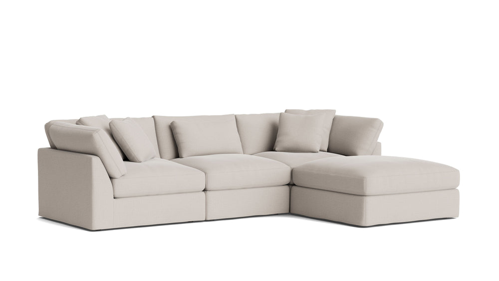 Get Together™ Seccional modular de 4 piezas, grande, color arcilla
