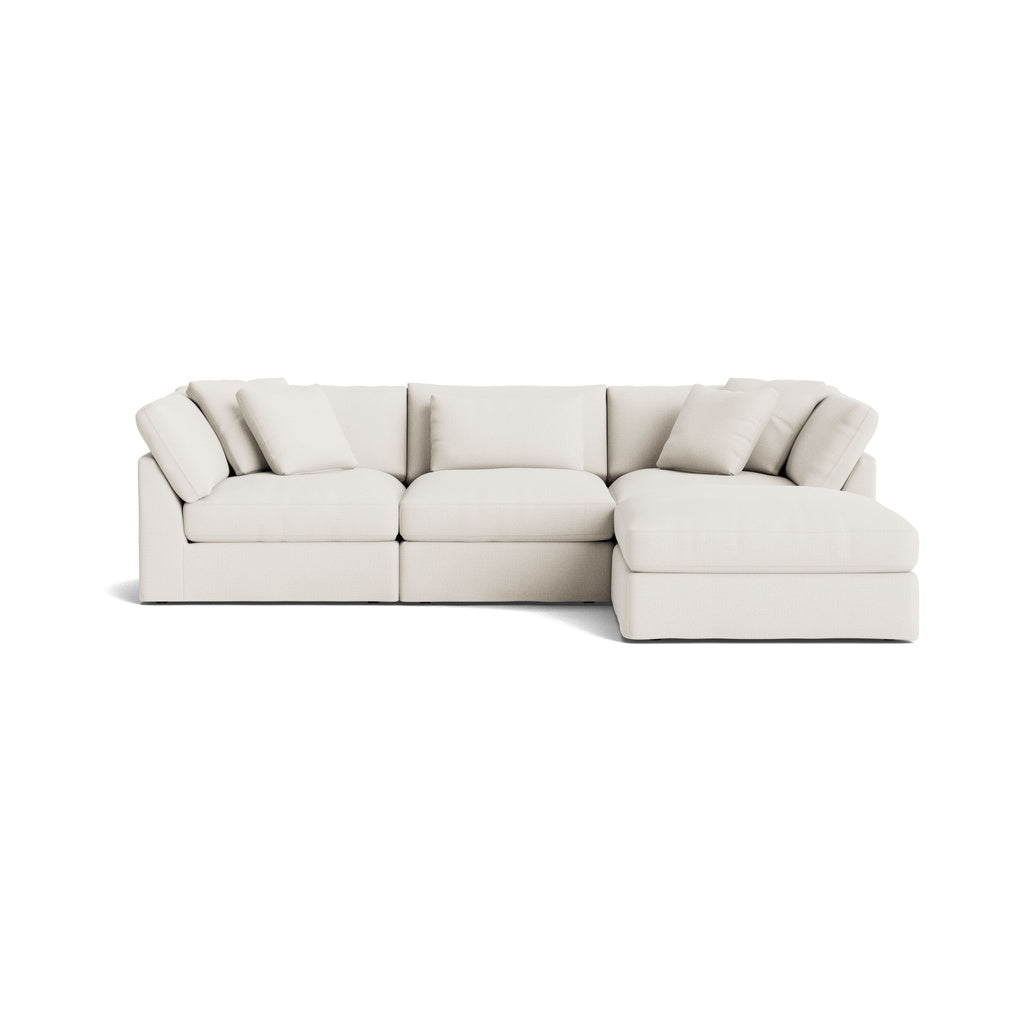 Get Together™ Seccional modular de 4 piezas, grande, lino crema