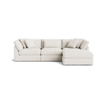 Get Together™ Seccional modular de 4 piezas, grande, lino crema