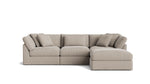 Get Together™ Seccional modular de 4 piezas, Grande, Piedra Clara