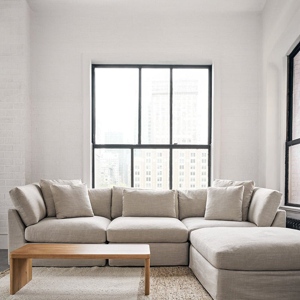 Get Together™ Seccional modular de 4 piezas, Grande, Piedra Clara