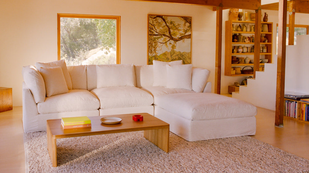 Get Together™ seccional modular de 4 piezas, grande, Nomad Snow