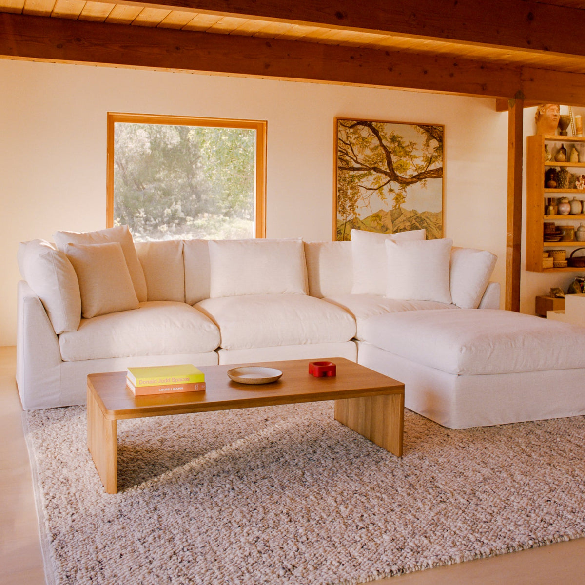 Get Together™ seccional modular de 4 piezas, grande, Nomad Snow