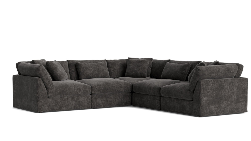 Get Together™ Seccional modular cerrado de 5 piezas, grande, Cove