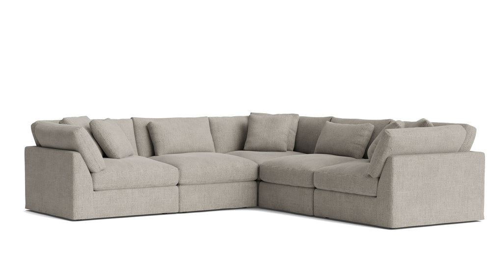 Get Together™ Seccional modular cerrado de 5 piezas, grande, Cove