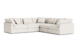 Get Together™ Seccional modular de 5 piezas, cerrado, grande, lino color crema
