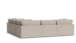 Get Together™ Seccional modular de 5 piezas (configuración cerrada), grande, piedra clara