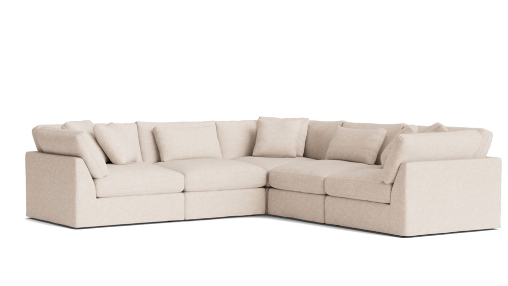 Get Together™ Seccional modular cerrado de 5 piezas, grande, Cove