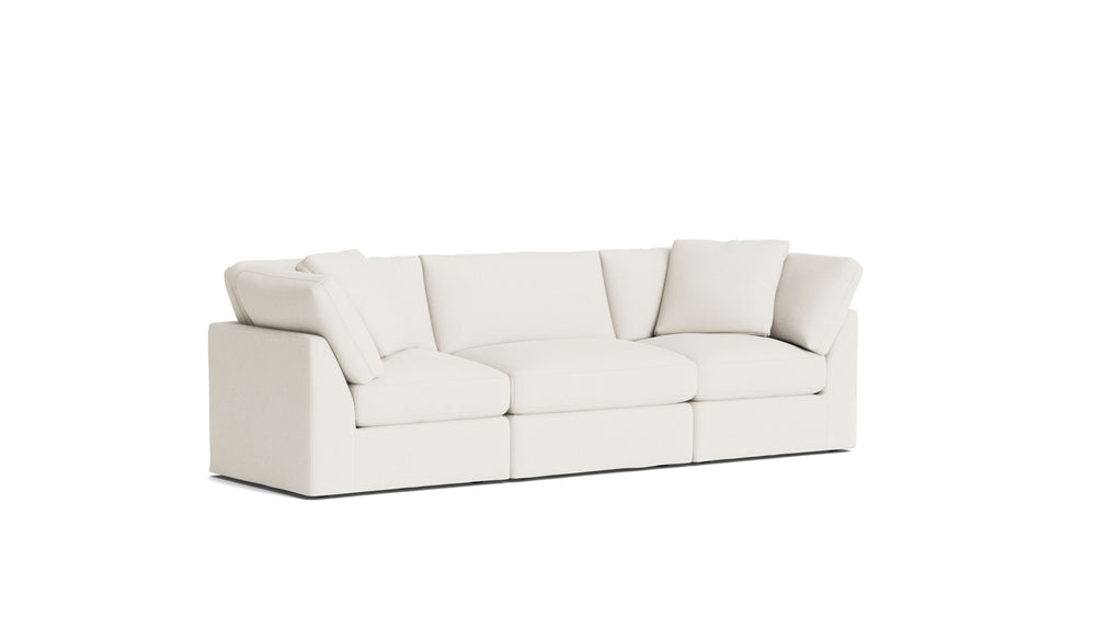 Get Together™ Sofá modular de 3 piezas, estándar, lino color crema