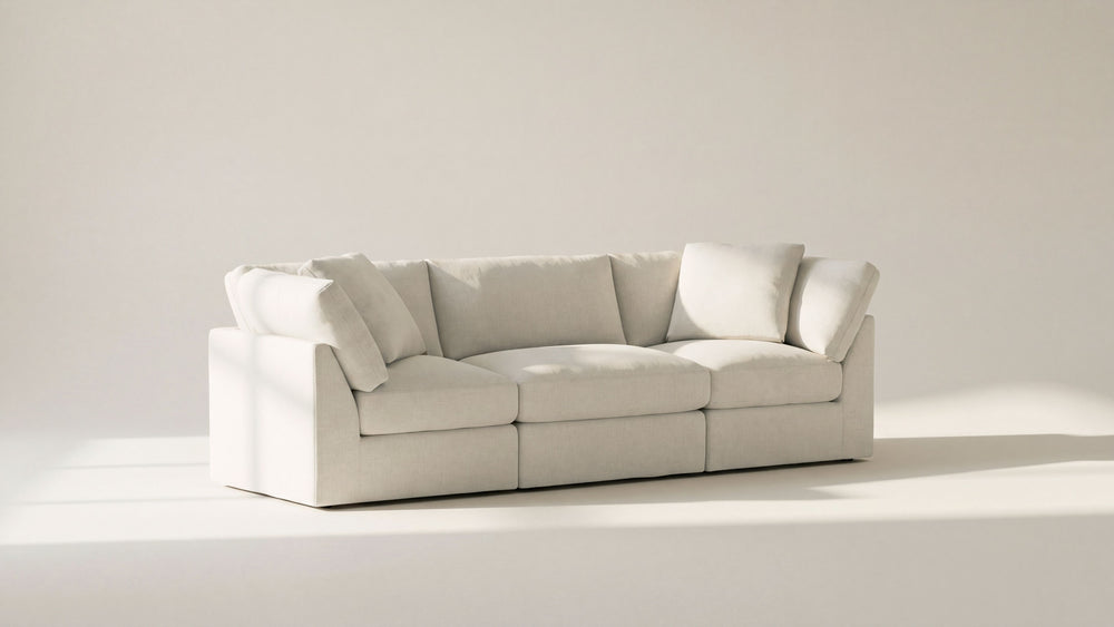 Get Together™ Sofá modular de 3 piezas, estándar, lino color crema