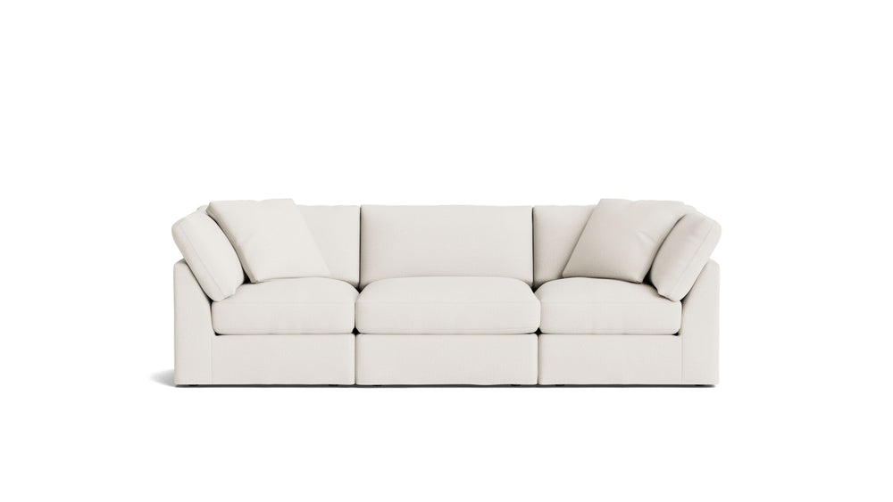 Get Together™ Sofá modular de 3 piezas, estándar, lino color crema