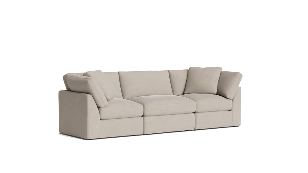 Get Together™ Sofá modular de 3 piezas, estándar, piedra clara