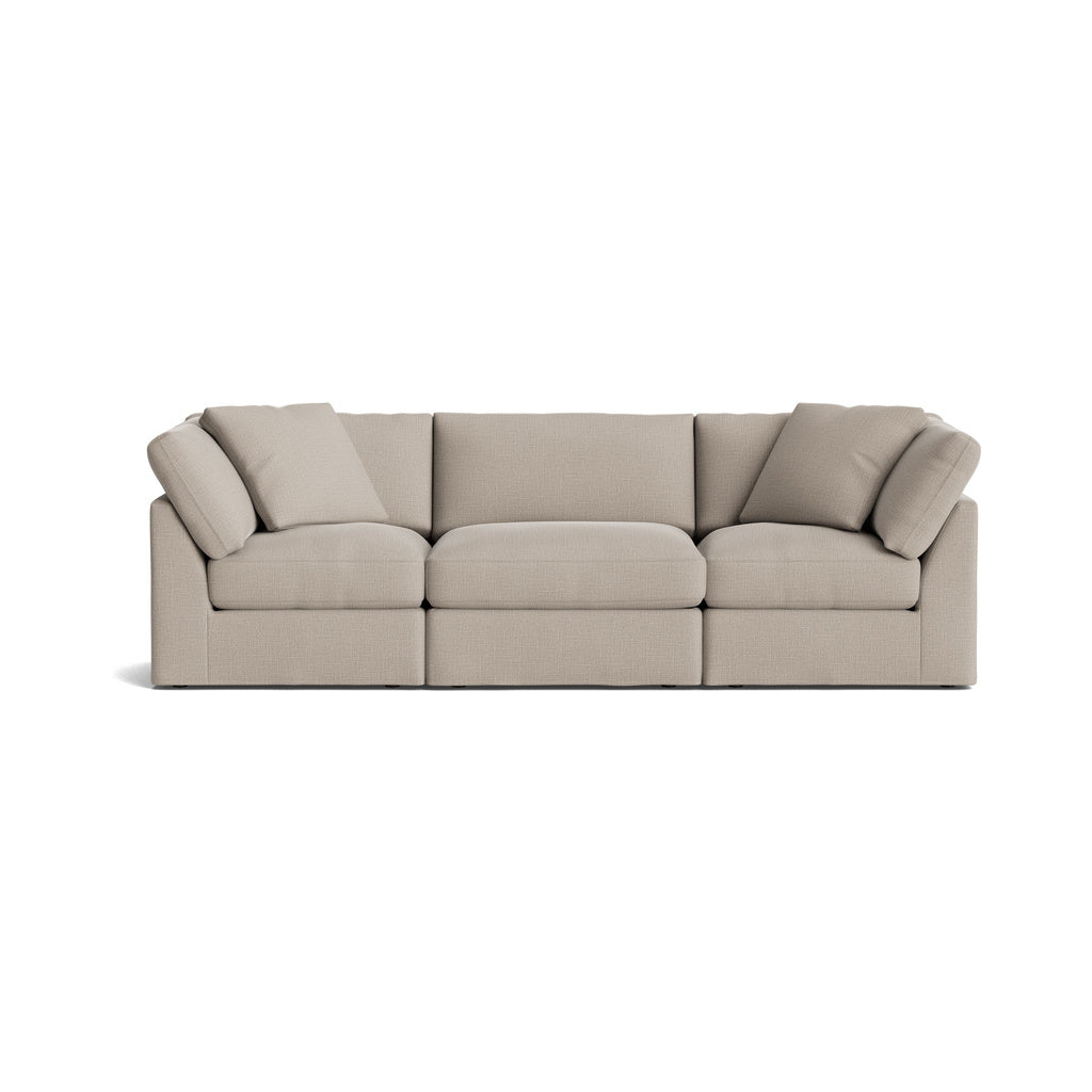 Get Together™ Sofá modular de 3 piezas, estándar, piedra clara