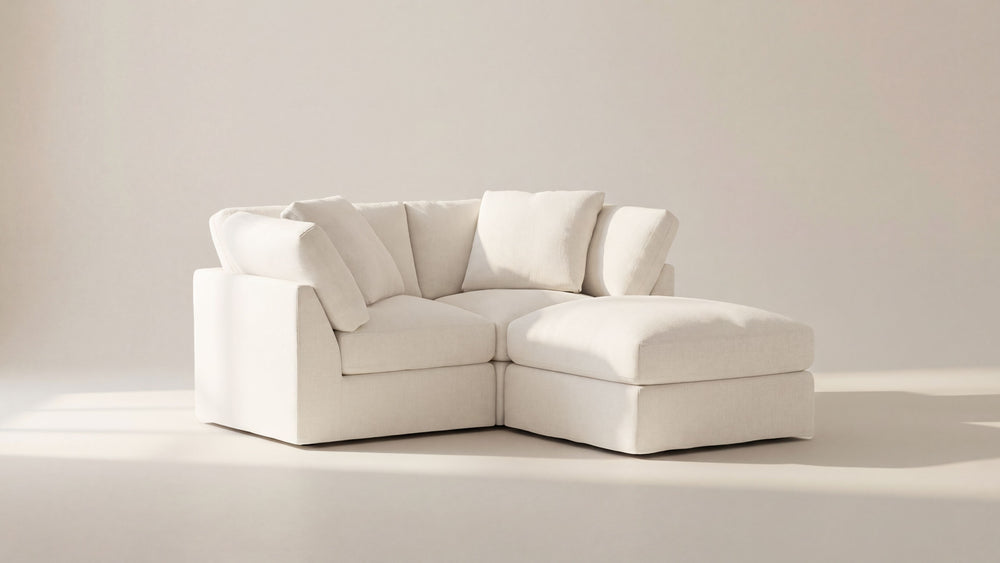 Get Together™ Seccional modular de 3 piezas, Estándar, Lino crema