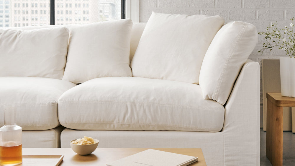 Get Together™ Seccional modular de 3 piezas, Estándar, Lino crema