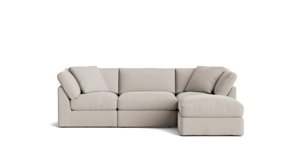 Get Together™ seccional modular de 4 piezas, estándar, arcilla