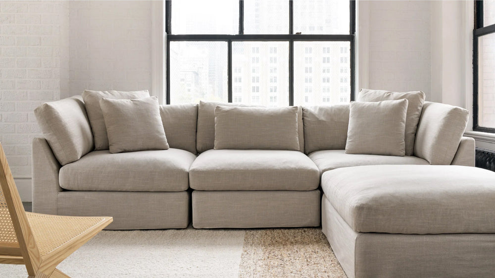 Get Together™ Seccional modular de 4 piezas, Estándar, Piedra clara