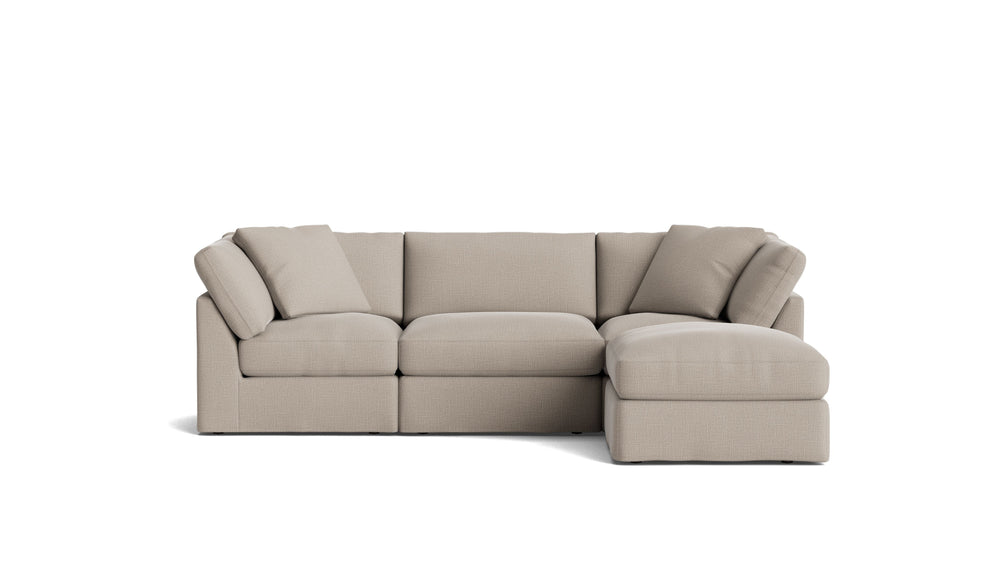 Get Together™ Seccional modular de 4 piezas, Estándar, Piedra clara