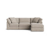 Get Together™ Seccional modular de 4 piezas, Estándar, Piedra clara