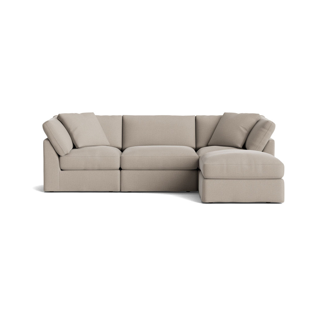 Get Together™ Seccional modular de 4 piezas, Estándar, Piedra clara