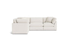 Get Together™ Seccional modular de 5 piezas, cerrado, estándar, lino crema