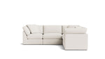 Get Together™ Seccional modular de 5 piezas, cerrado, estándar, lino crema