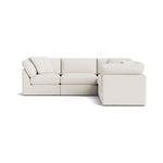 Get Together™ Seccional modular de 5 piezas, cerrado, estándar, lino crema