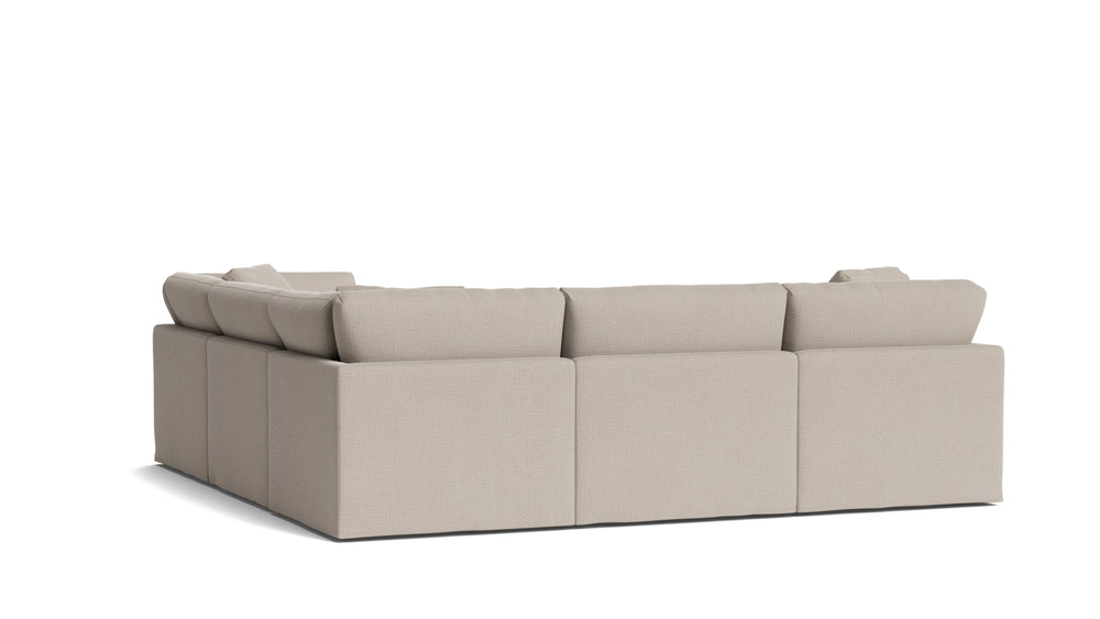 Get Together™ Seccional modular de 5 piezas, cerrado, estándar, piedra clara