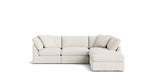Get Together™ seccional modular de 5 piezas, estándar, lino crema