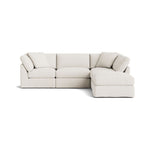 Get Together™ seccional modular de 5 piezas, estándar, lino crema