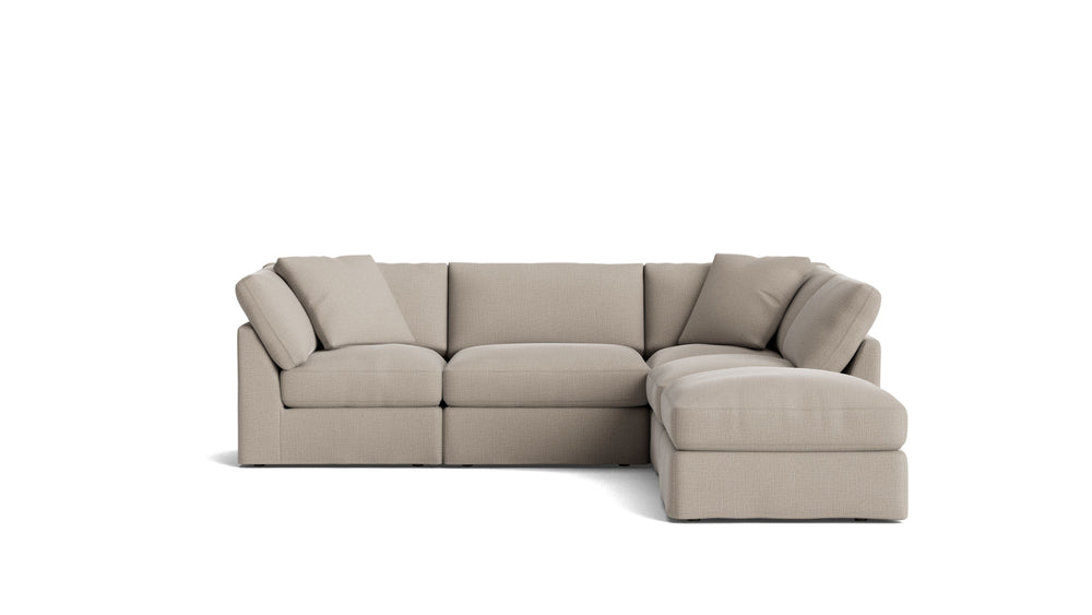 Get Together™ seccional modular de 5 piezas, estándar, piedra clara