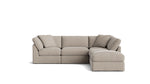 Get Together™ seccional modular de 5 piezas, estándar, piedra clara