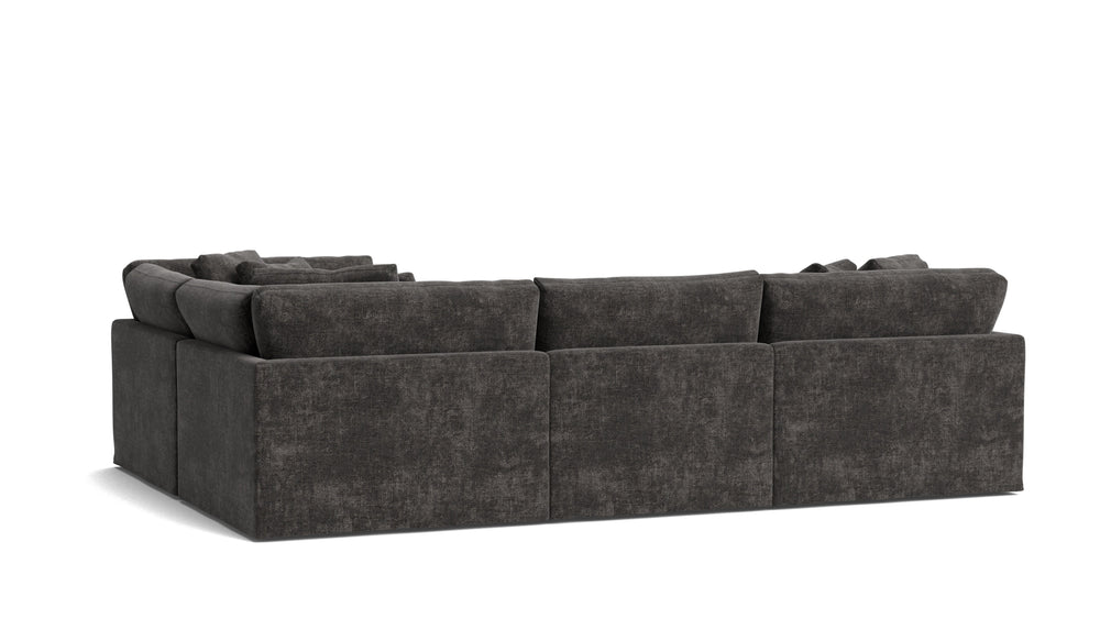 Get Together™ Seccional modular de 4 piezas cerrado, grande, trufa