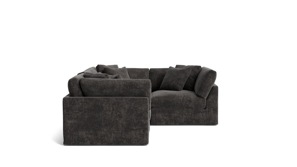 Get Together™ Seccional modular de 4 piezas cerrado, grande, trufa