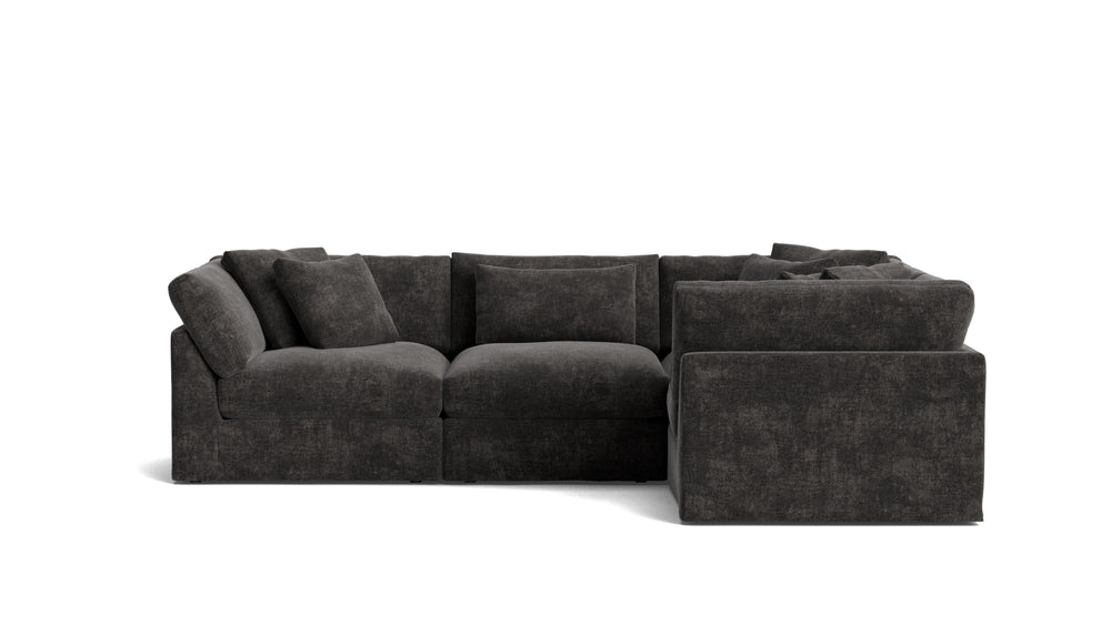 Get Together™ Seccional modular de 4 piezas cerrado, grande, trufa