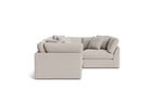 Get Together™ Seccional modular de 4 piezas, cerrado, grande, Arcilla
