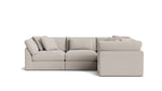 Get Together™ Seccional modular de 4 piezas, cerrado, grande, Arcilla